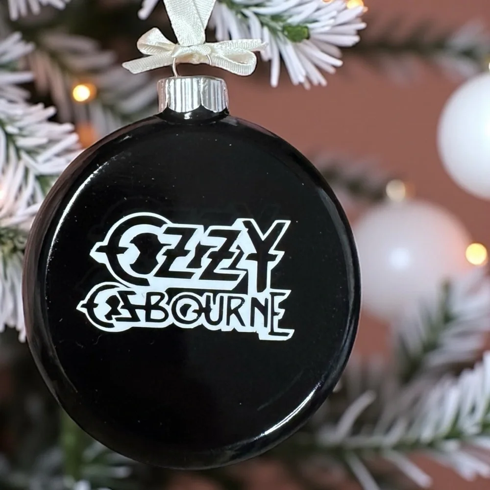 Celebrate a Legend: Hand-Painted Ozzy Christmas Ornaments! 🎶 Custom Made